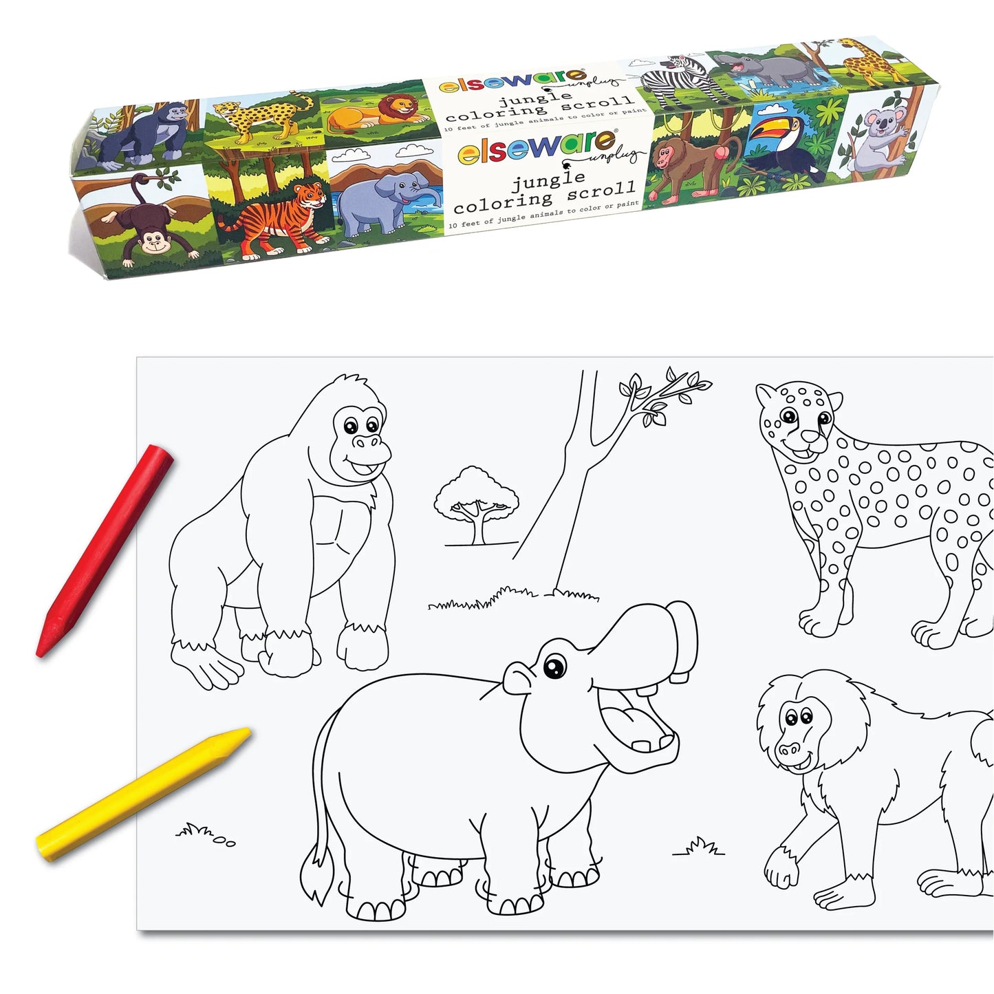 Elseware unplug- Coloring Scrolls – 10 ft – Adhesive Back