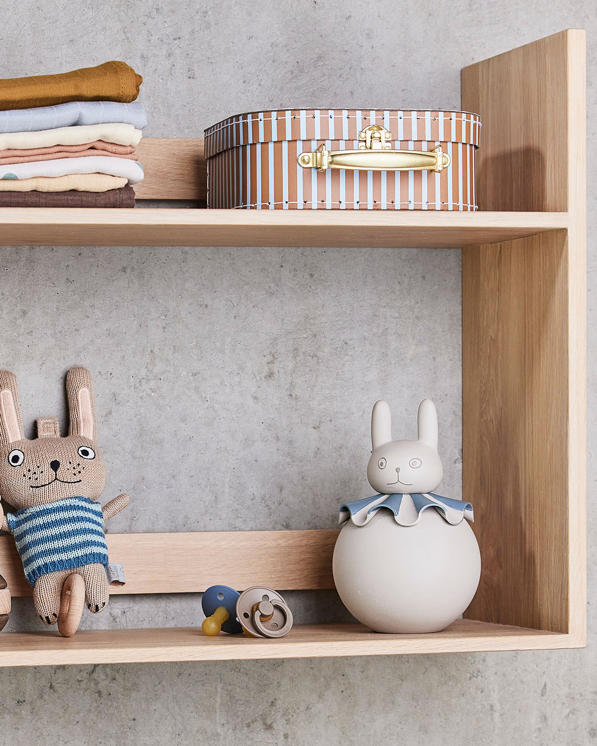 OYOY MINI - Mini Suitcase Elephant & Stripe - Set of 2