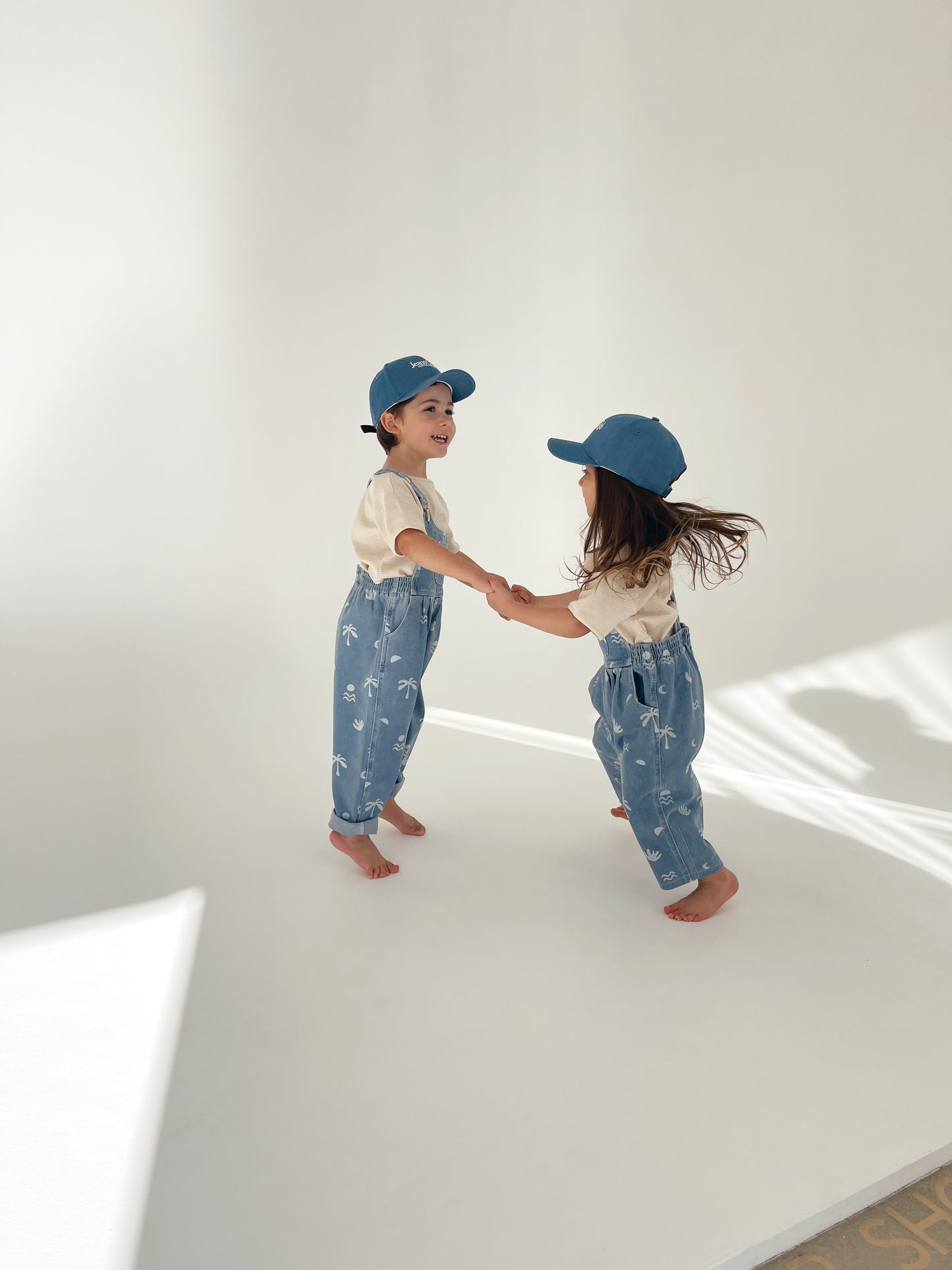 Bam Loves Boo - Bowie Overall - Cali Print Denim