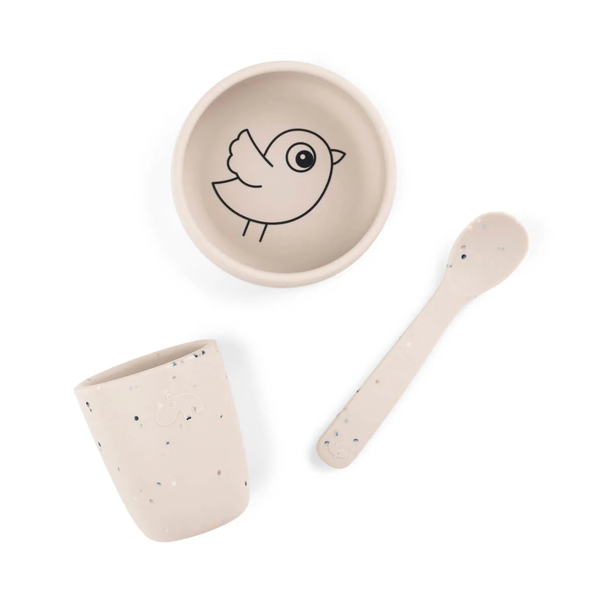Done by Deer - Silicone first meal set Birdee Sand