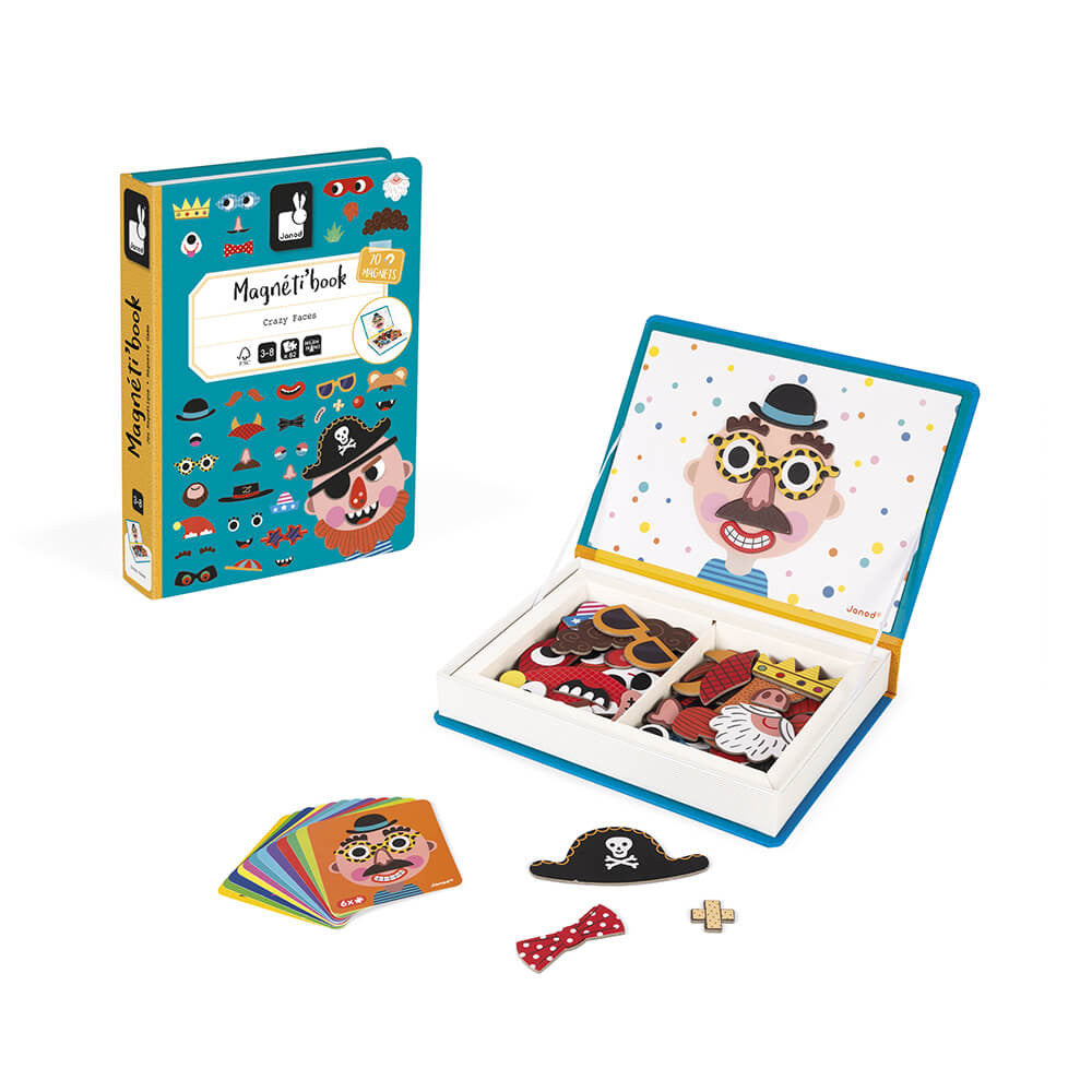 JANOD- Magnéti'Book Crazy Face Chicos