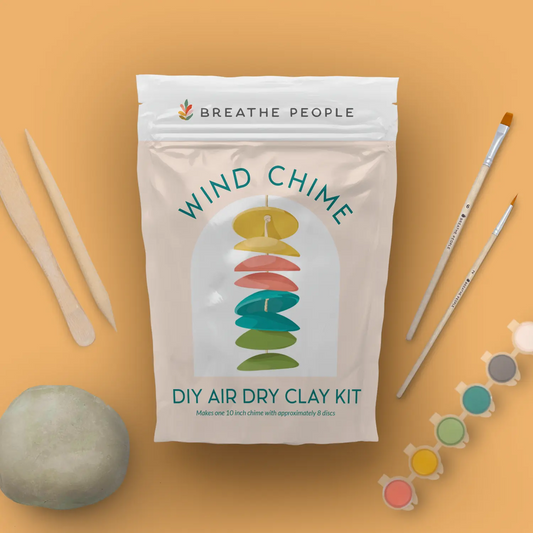 BREATHE PEOPLE- DIY Air Dry Clay Kit- Make Your Own Wind Chimes