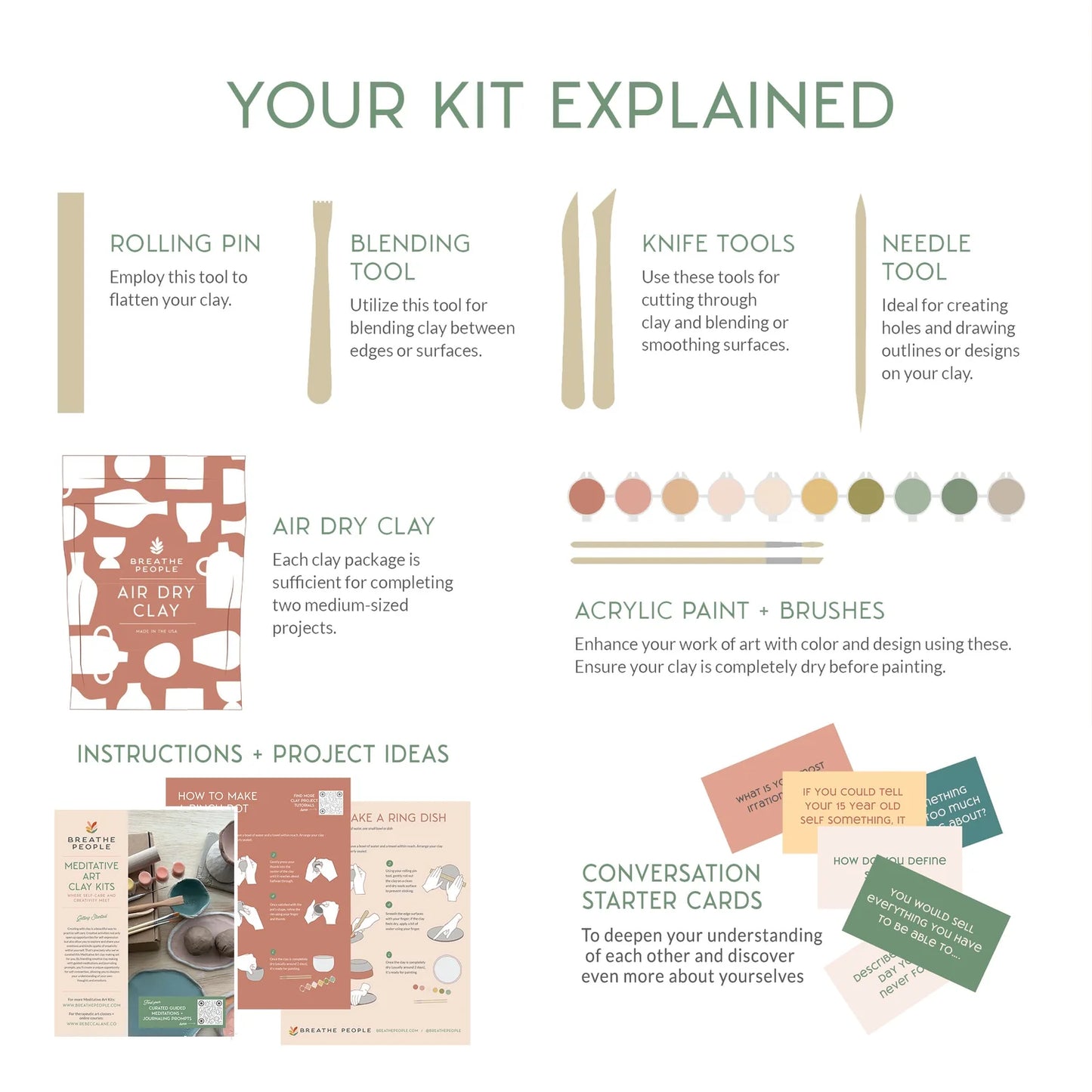 BREATHE PEOPLE- Clay Date Kit