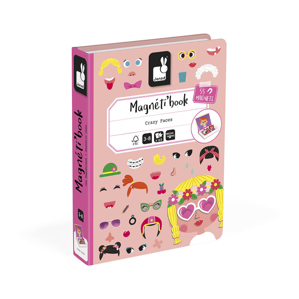 JANOD- Magnéti'Book Crazy Face Chicas