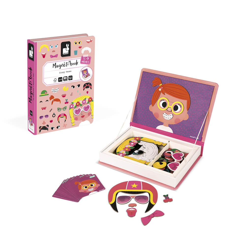JANOD- Magnéti'Book Crazy Face Chicas