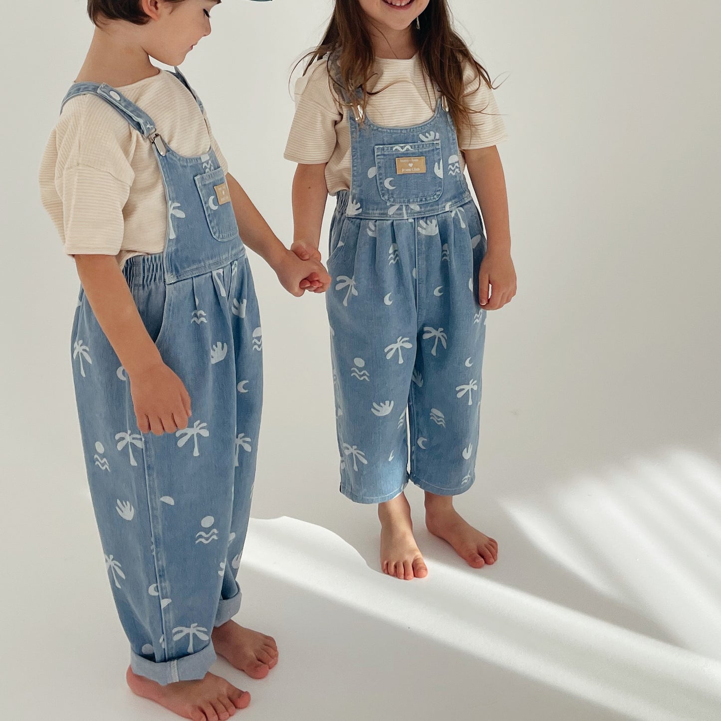 Bam Loves Boo - Bowie Overall - Cali Print Denim