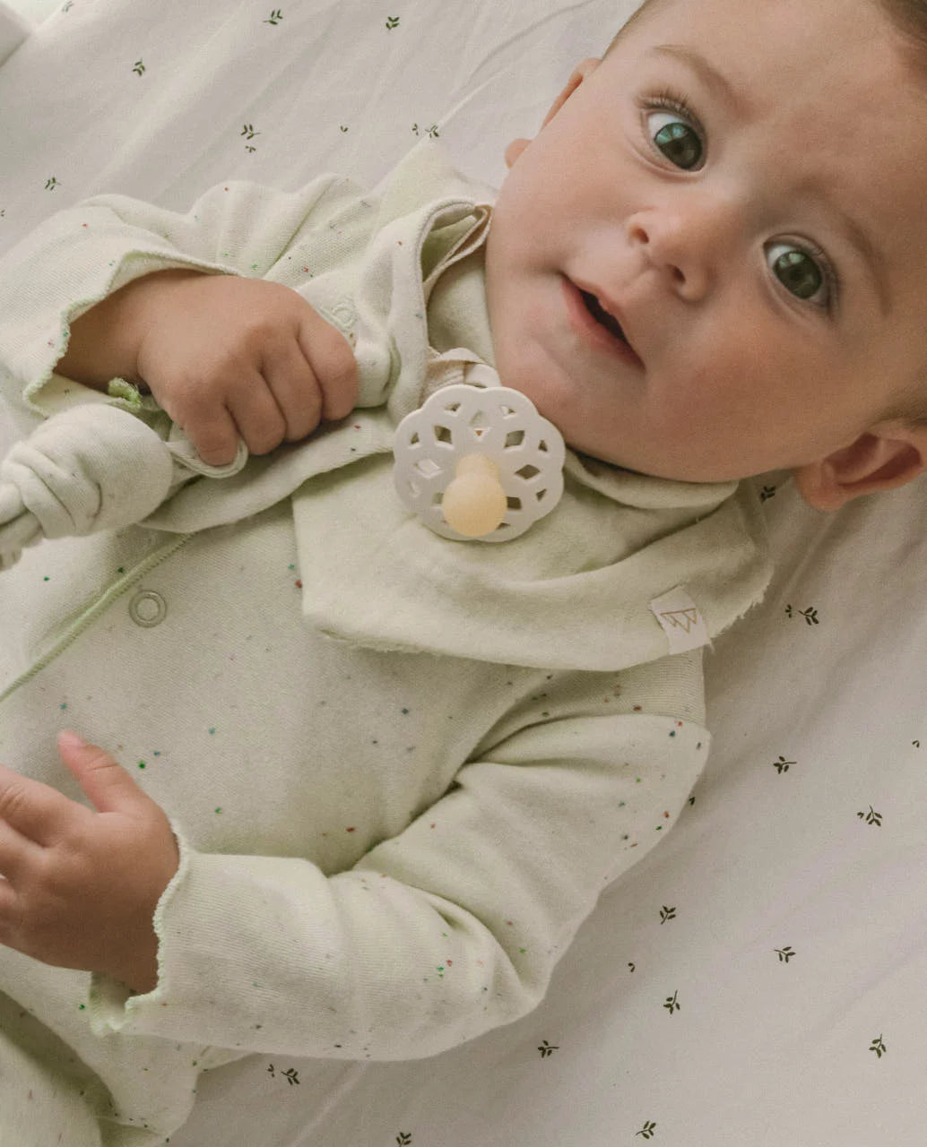 NORTH BABY - ORGANIC TERRY BIB GREEN ALOE One size