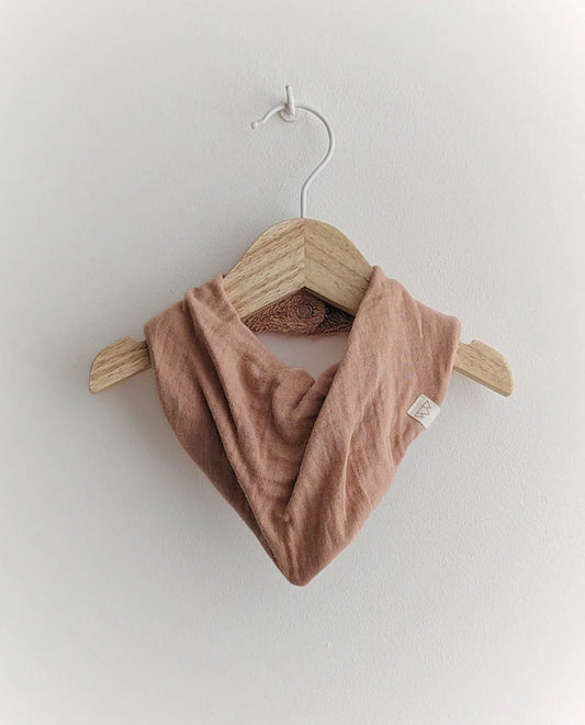 NORTH BABY - ORGANIC TERRY BIB PAPAYA One size