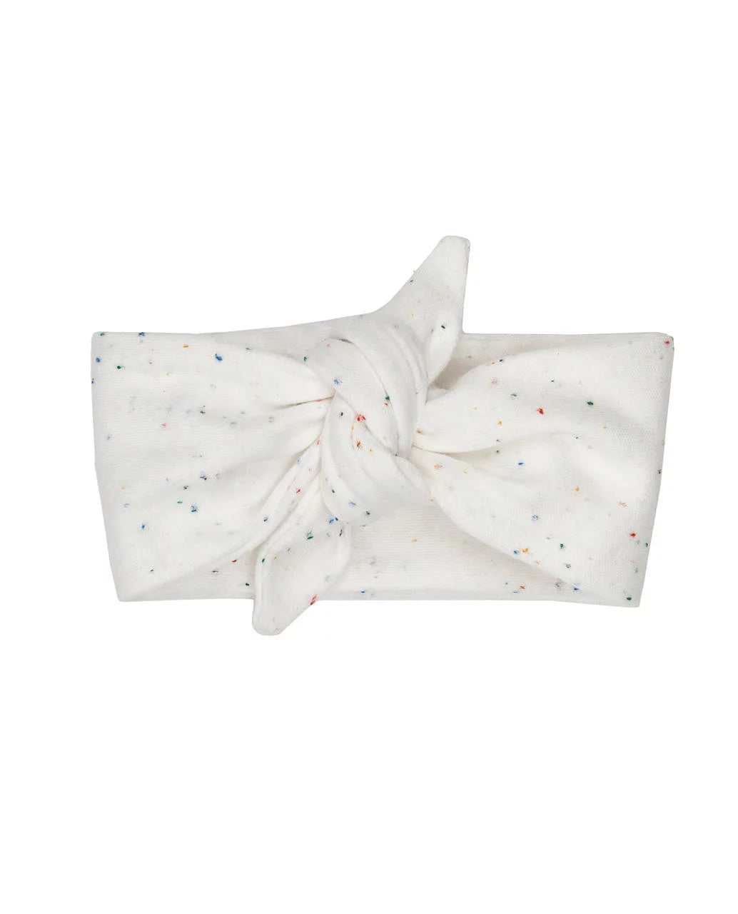 NORTH BABY - ORGANIC KNOTTED HEADBAND WHITE MILK One size