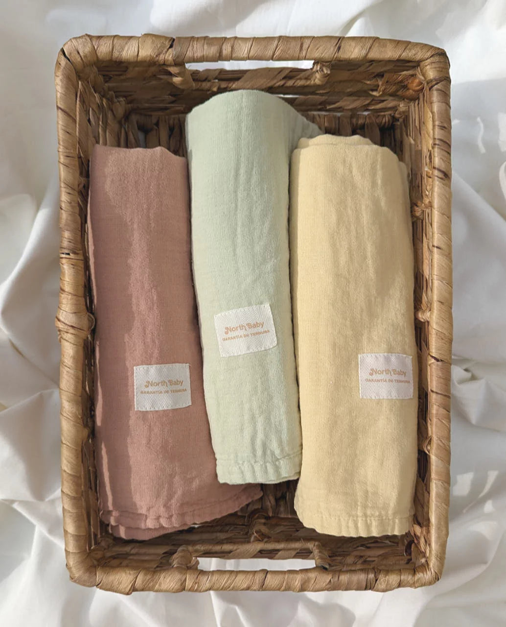 NORTH BABY - ORGANIC MUSLIN BLANKET XXL GREEN ALOE
