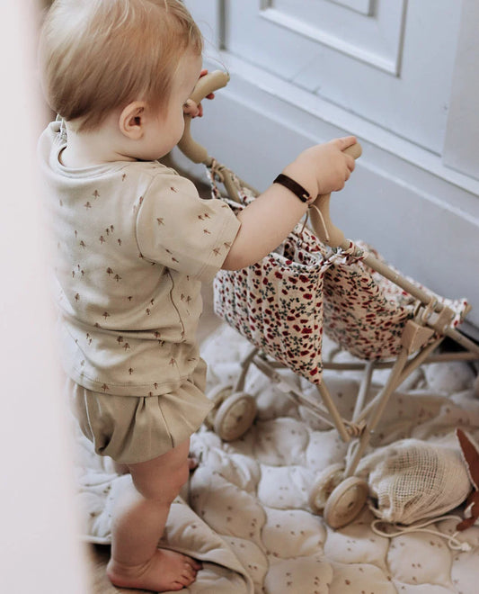 NORTH BABY - ORGANIC SHORT T-SHIRT -  ROCK FOREST.