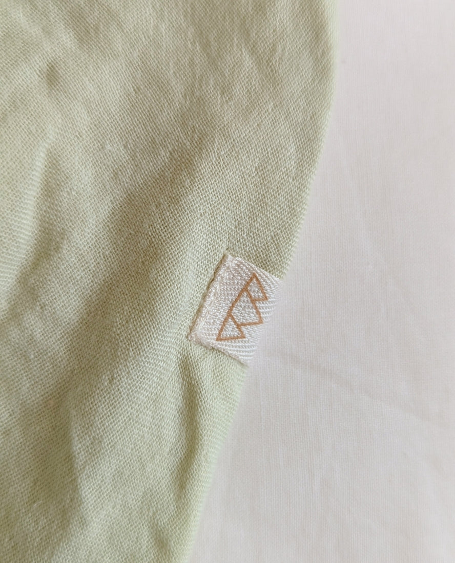 NORTH BABY - ORGANIC TERRY BIB GREEN ALOE One size